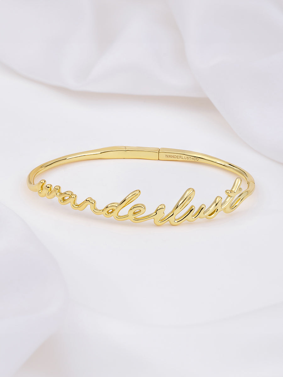 Wanderlust Gold Bangle