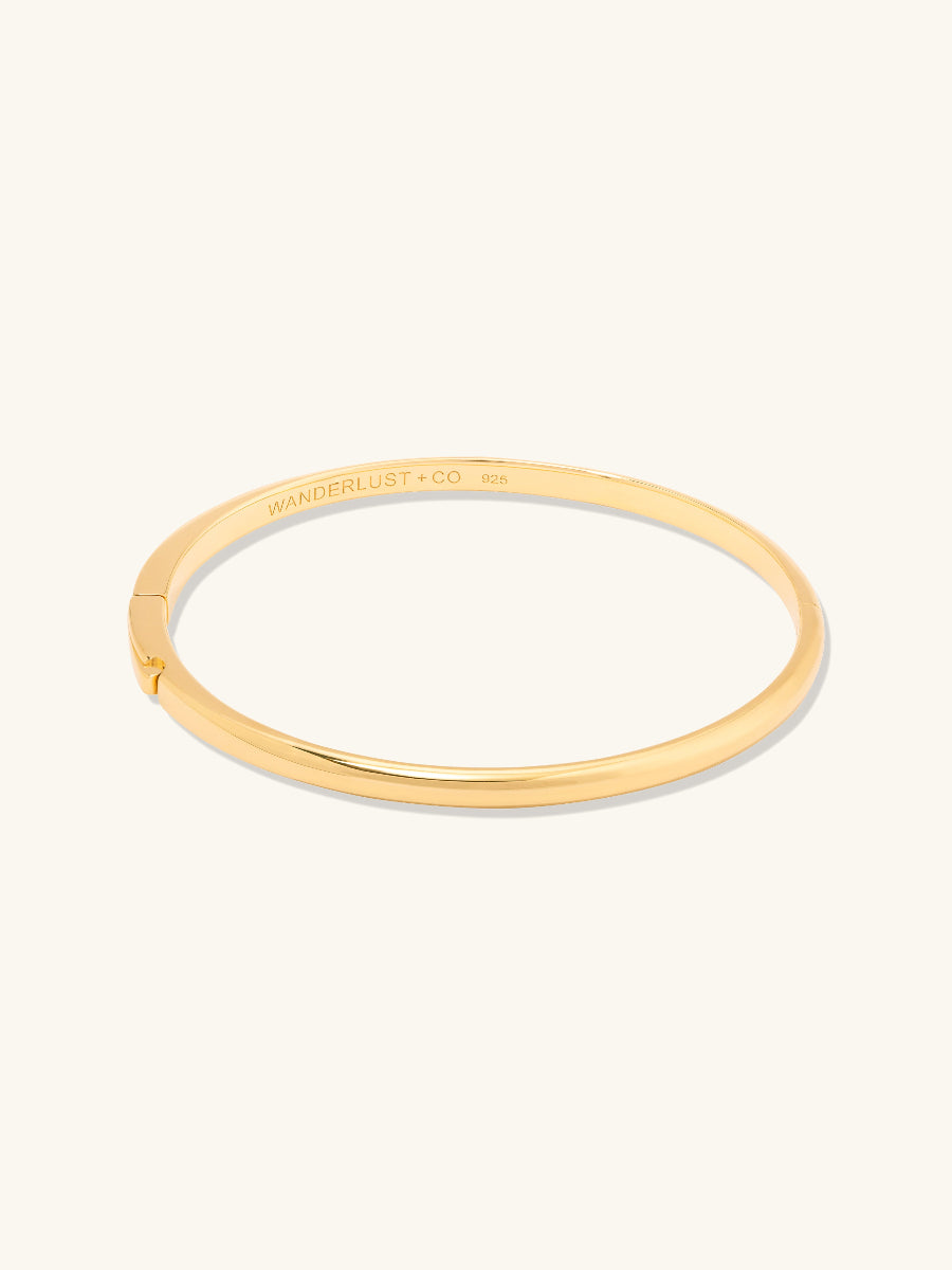 Classic 14K Gold Vermeil Bangle