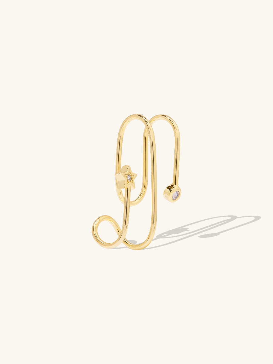 In The Star Gold Ear Cuff