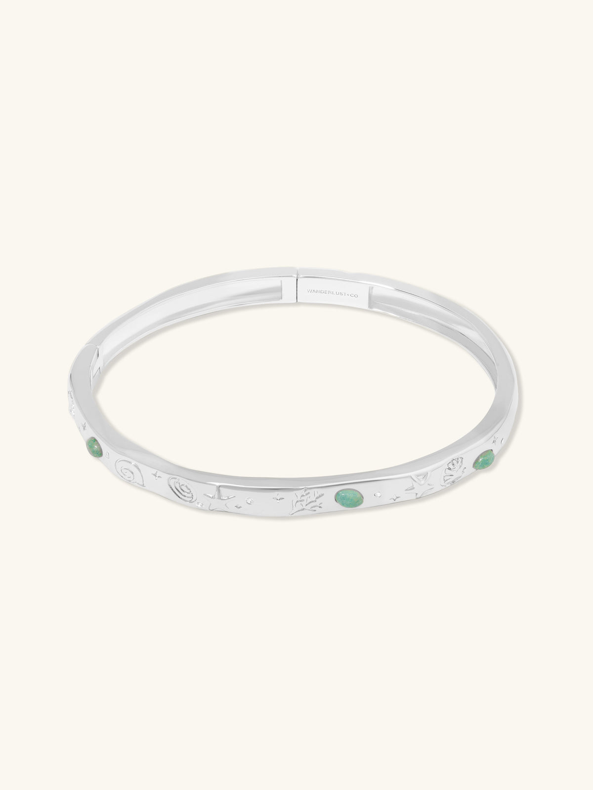 Keepsakes Aventurine Silver Bangle