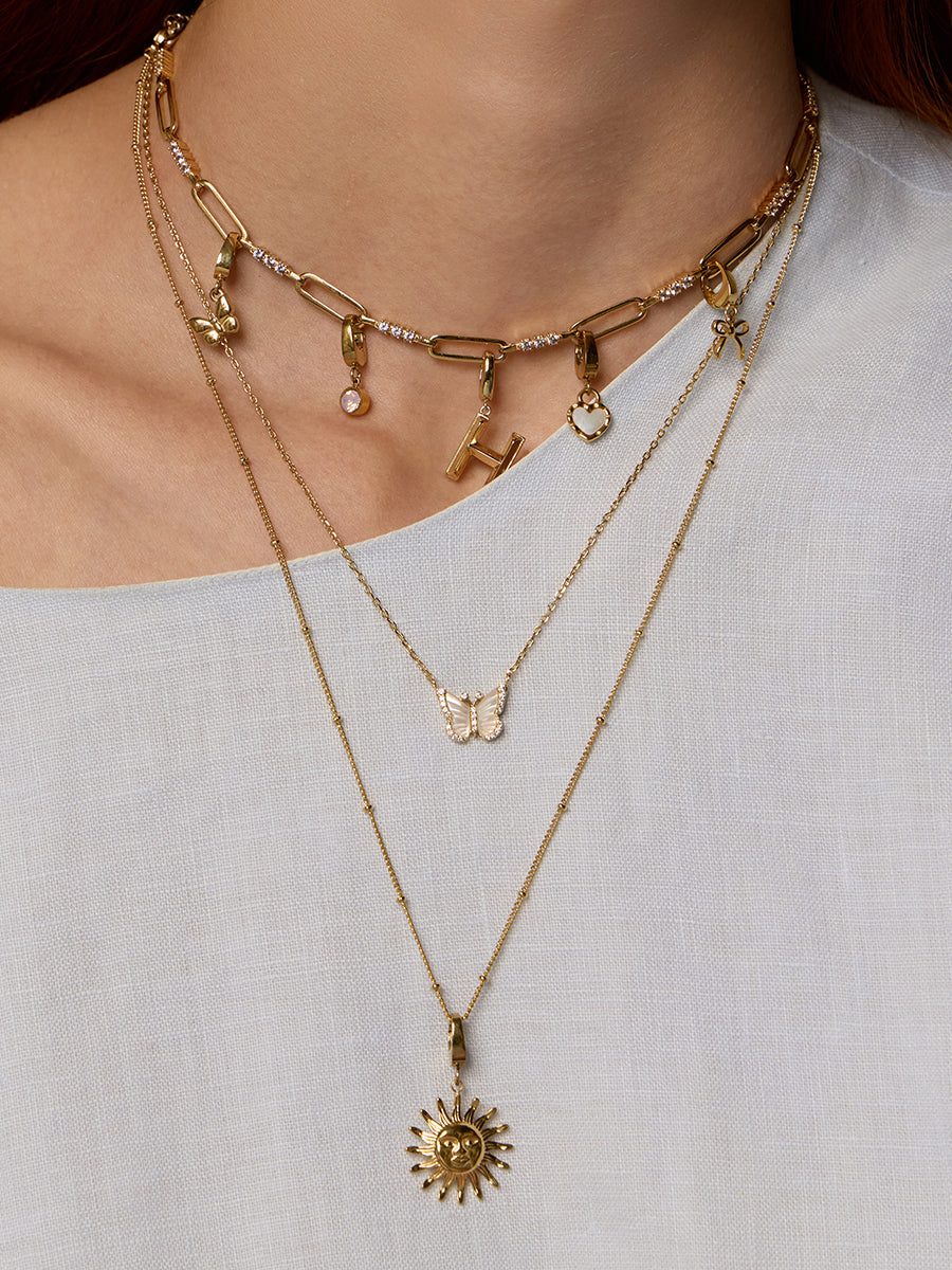 Petite Butterfly Gold Charm