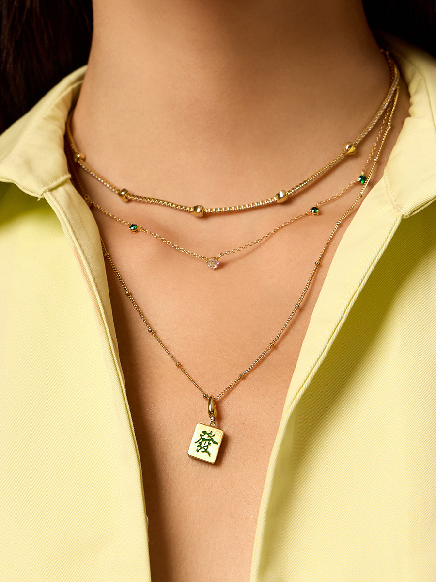 Prosperity Mahjong Gold Charm