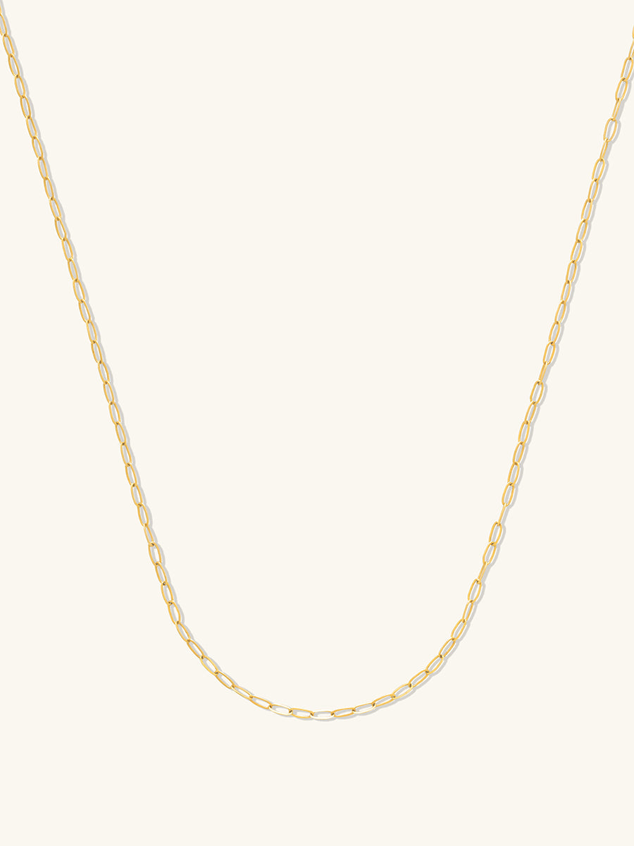 Mini Harper 14K Solid Gold Chain Necklace