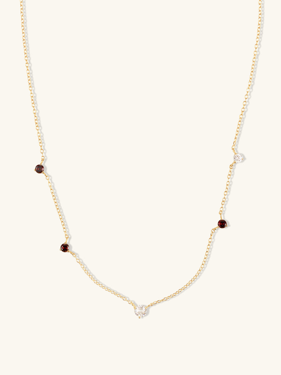 Multi Birthstone 14K Gold Vermeil Necklace