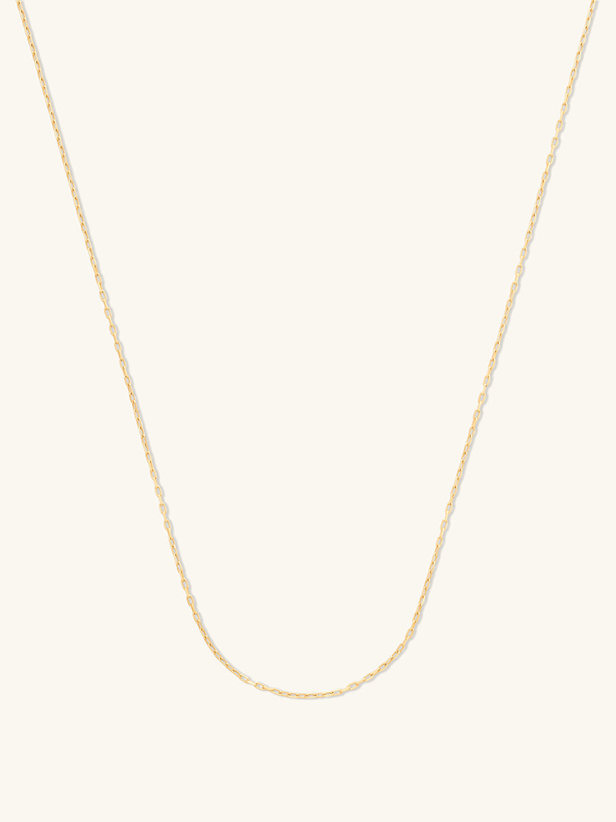 Nano Harper 14K Solid Gold Chain Necklace