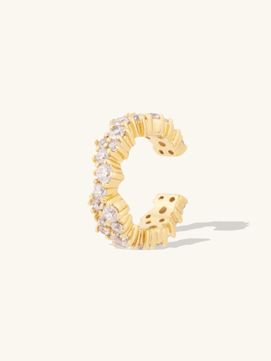 Aurora Pave Gold Ear Cuff