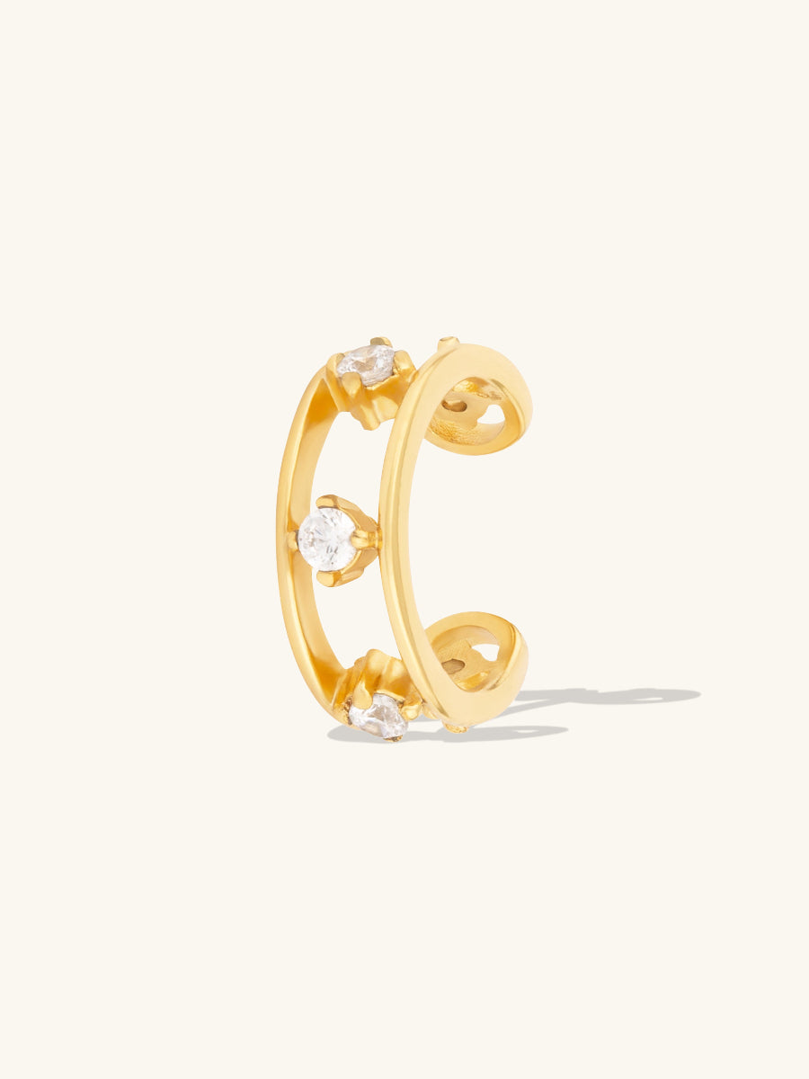 Pave Gold 9mm Ear Cuff