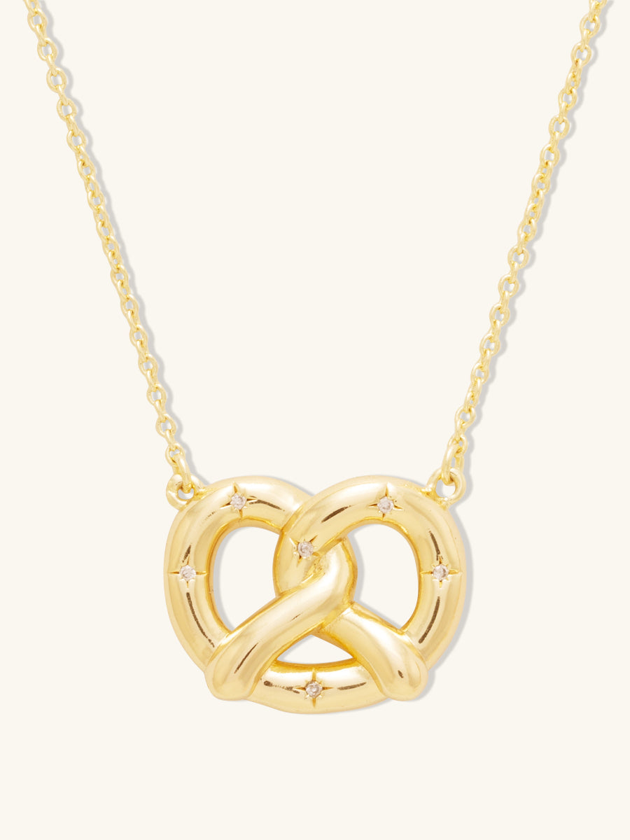 Pretzel Gold Necklace