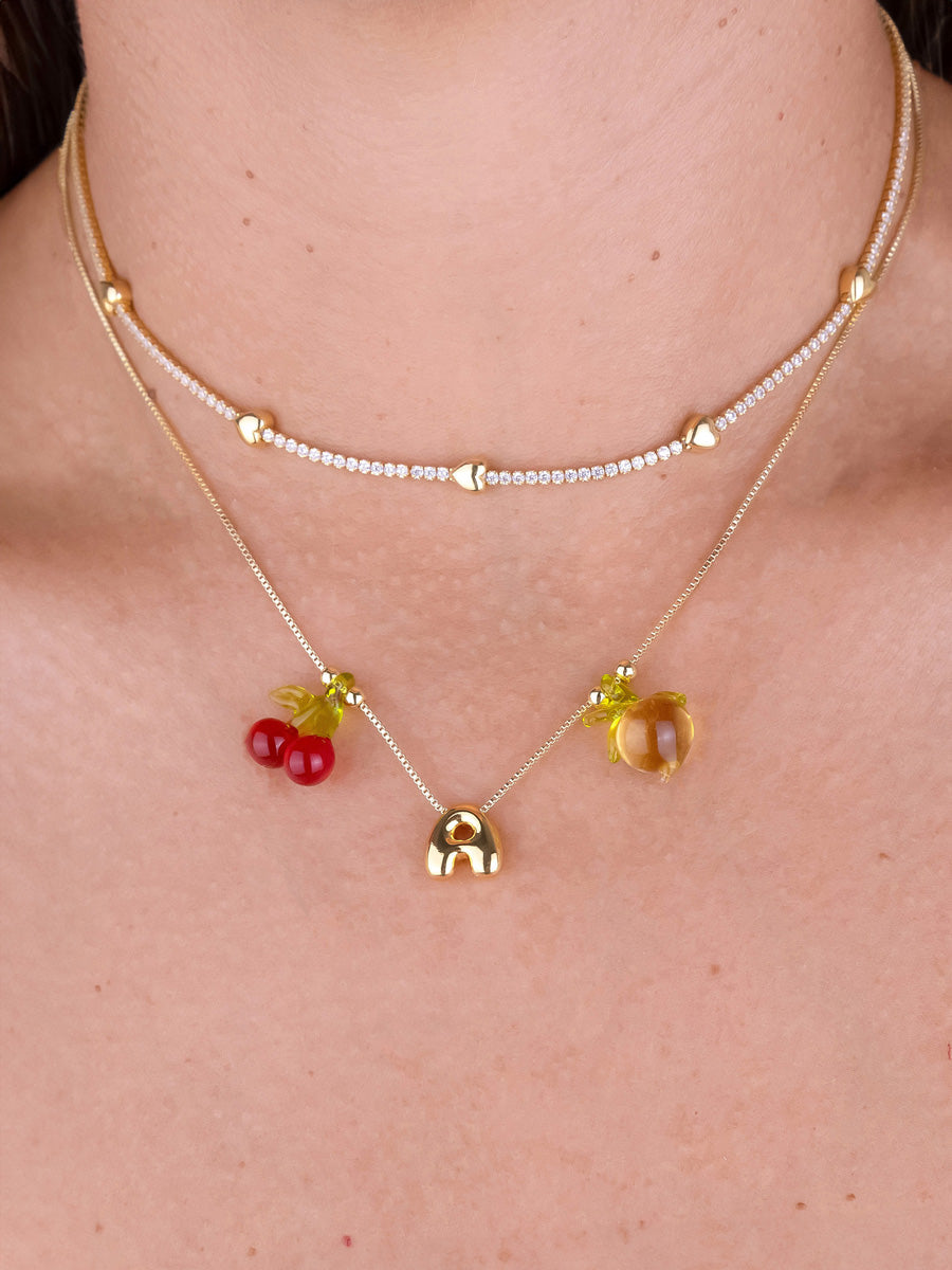 Cherry Glass Charm