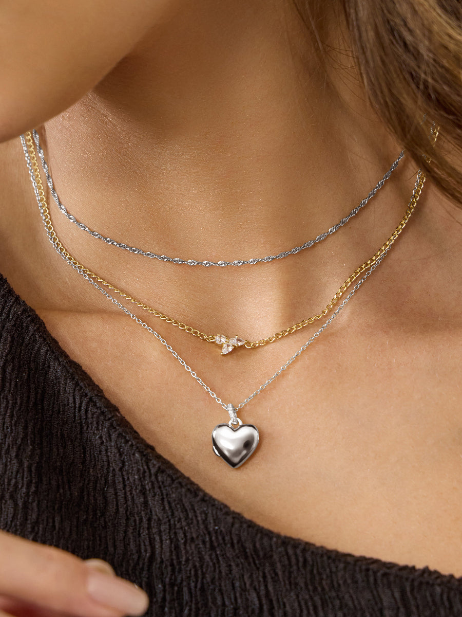All My Heart 925 Sterling Silver Locket Necklace