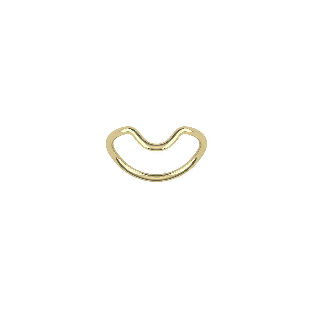 LOOP HEART GOLD RING