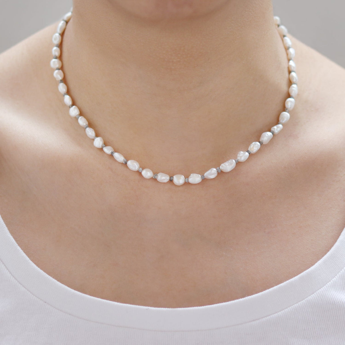 Dainty Pearl & Diamond Choker