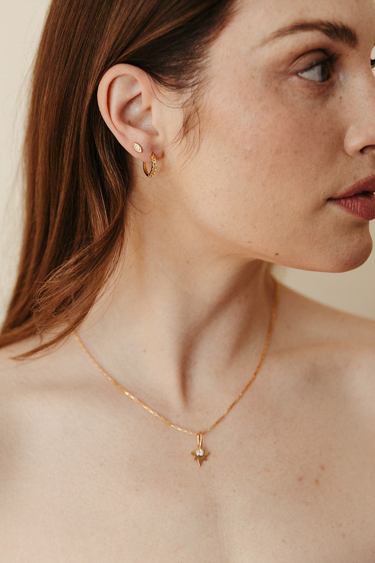 Starlight Pendant - White Topaz