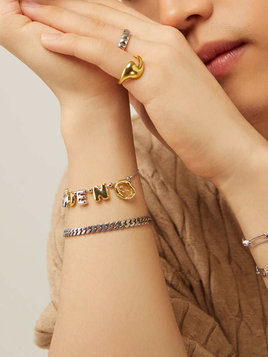 Zodiac Constellation Gold Charm