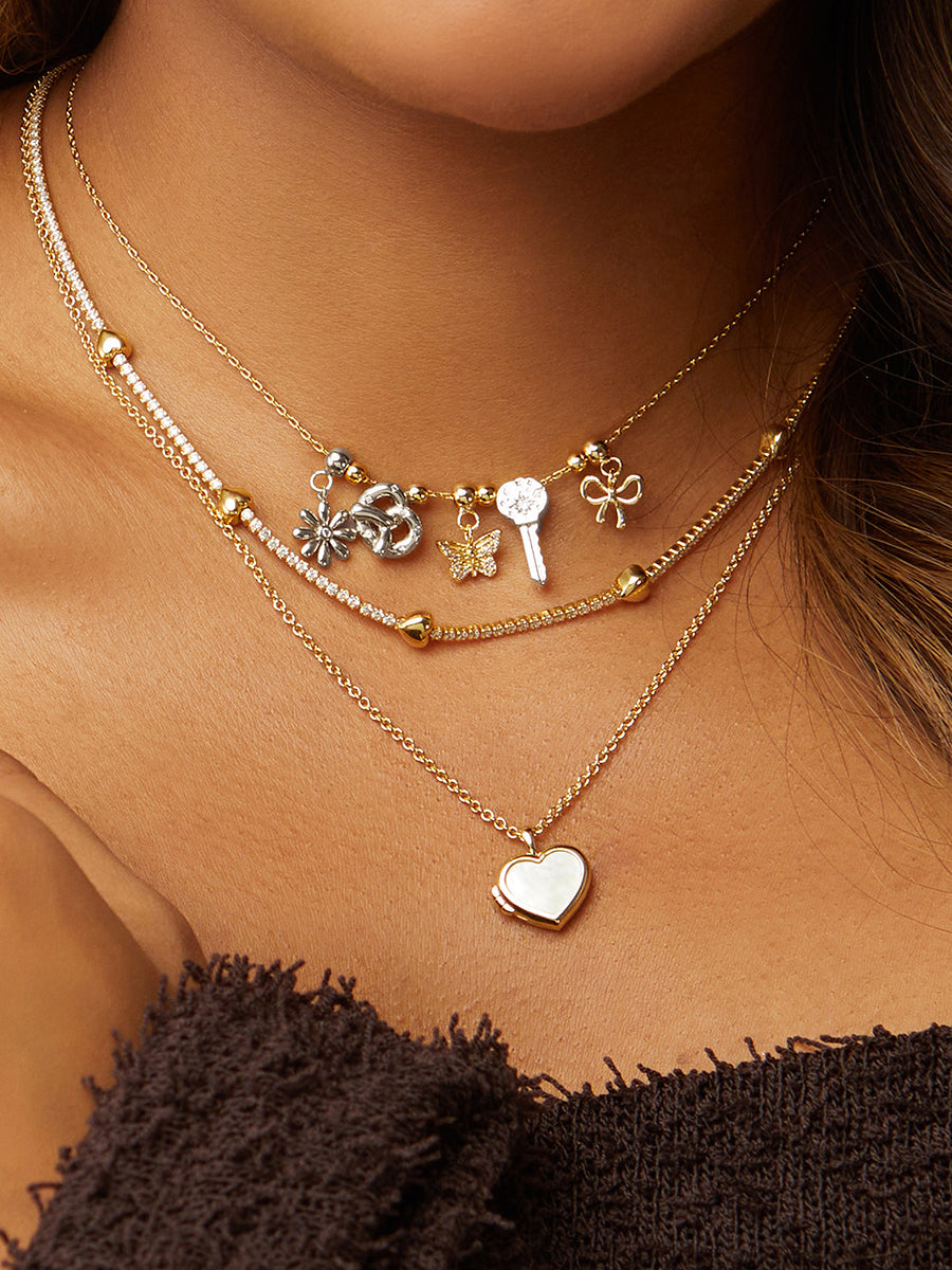 Pretzel Silver Charm