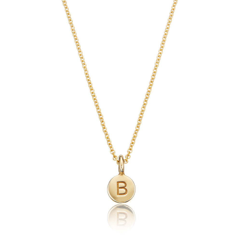 Gold Extra Small Personalised Disc Necklace