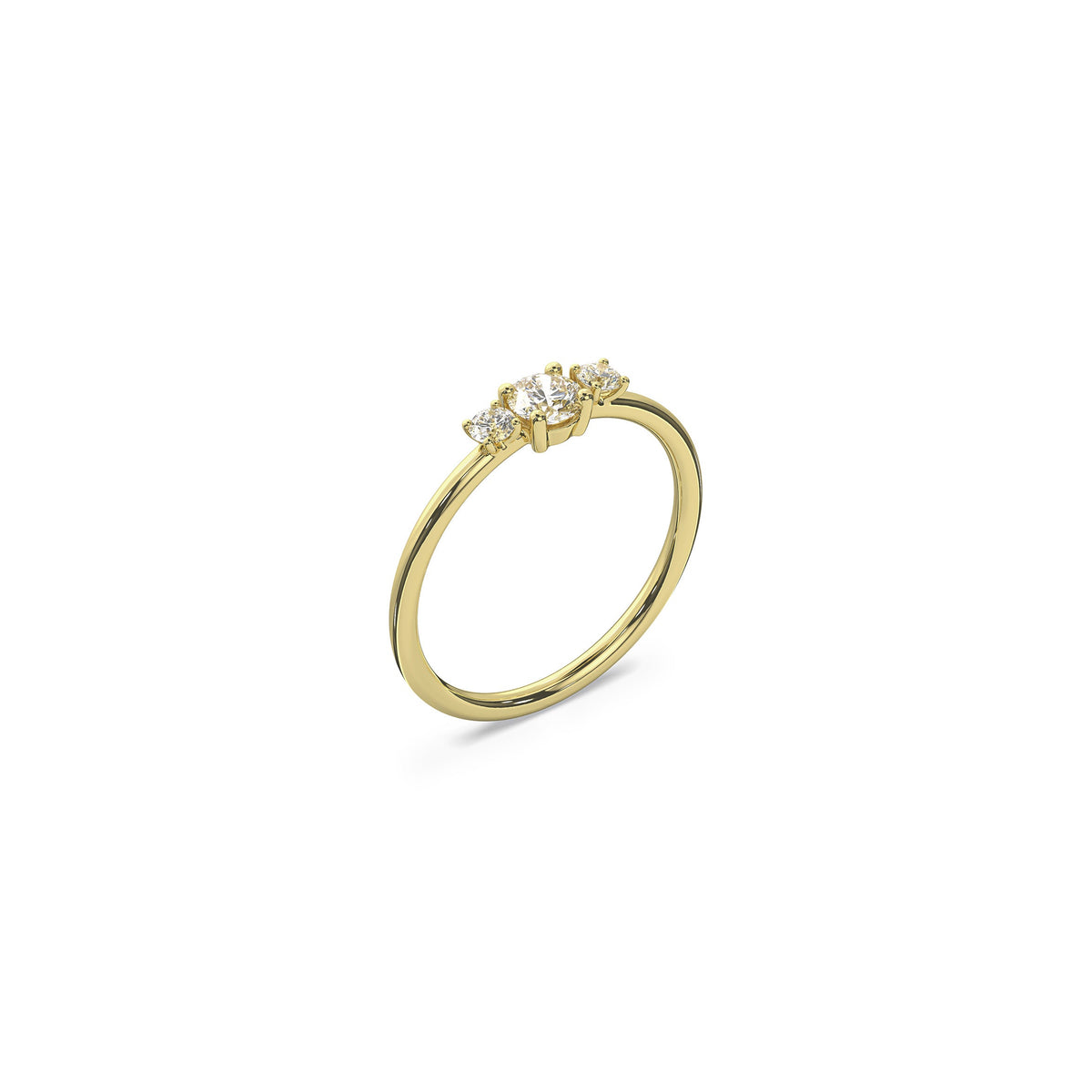 TRILOGY DIAMOND RING 0.25 ct