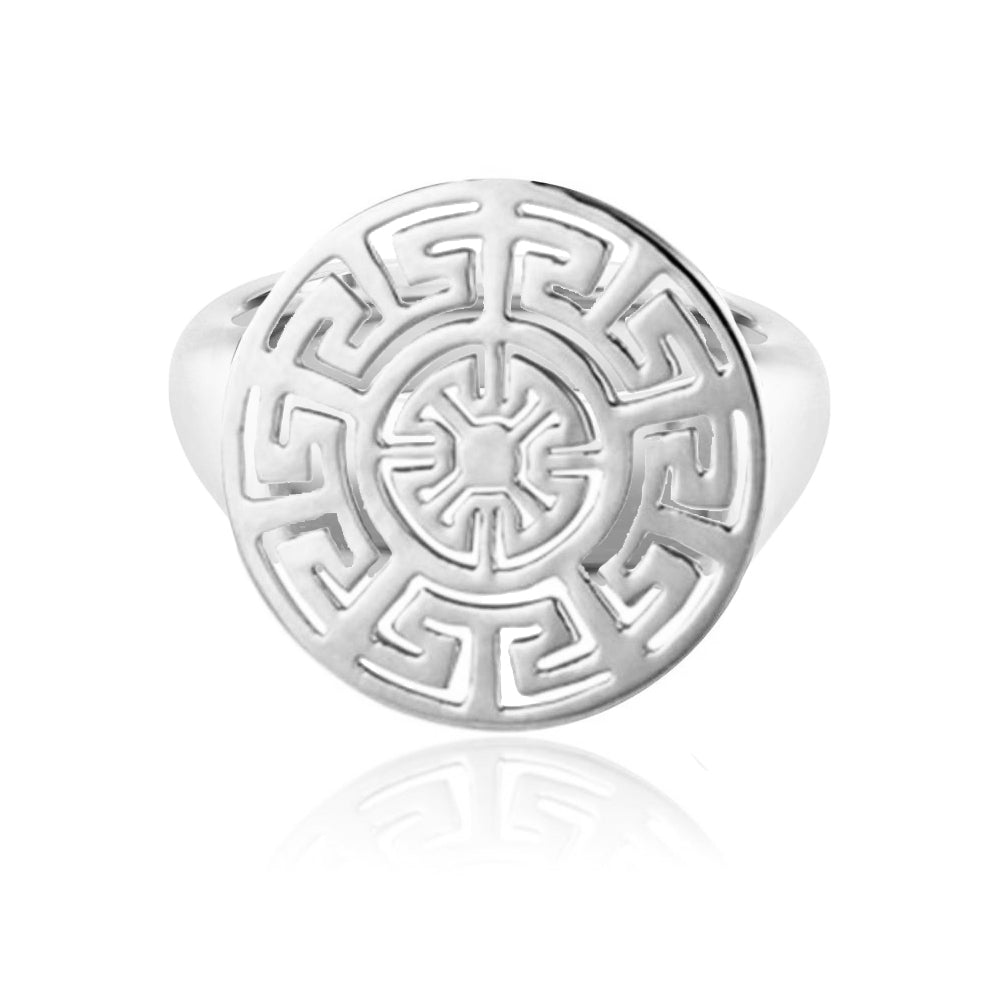 Silver Aztec Ring