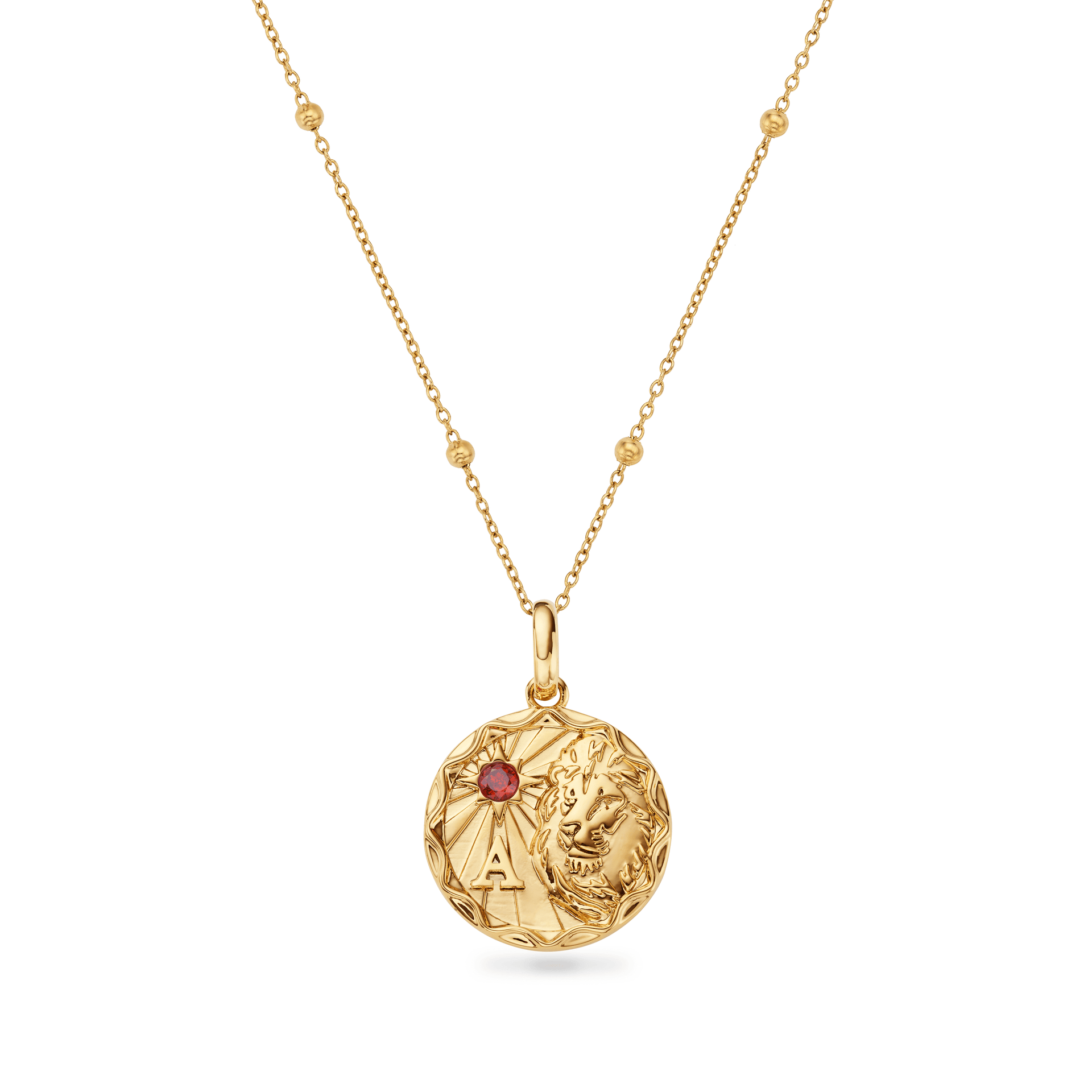 Custom Zodiac Coin Necklace (Gold)