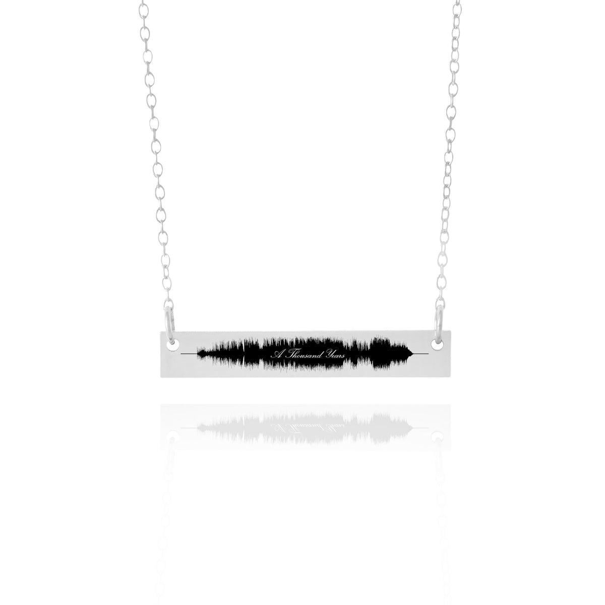 A Thousand Years - Custom Soundwave Necklace