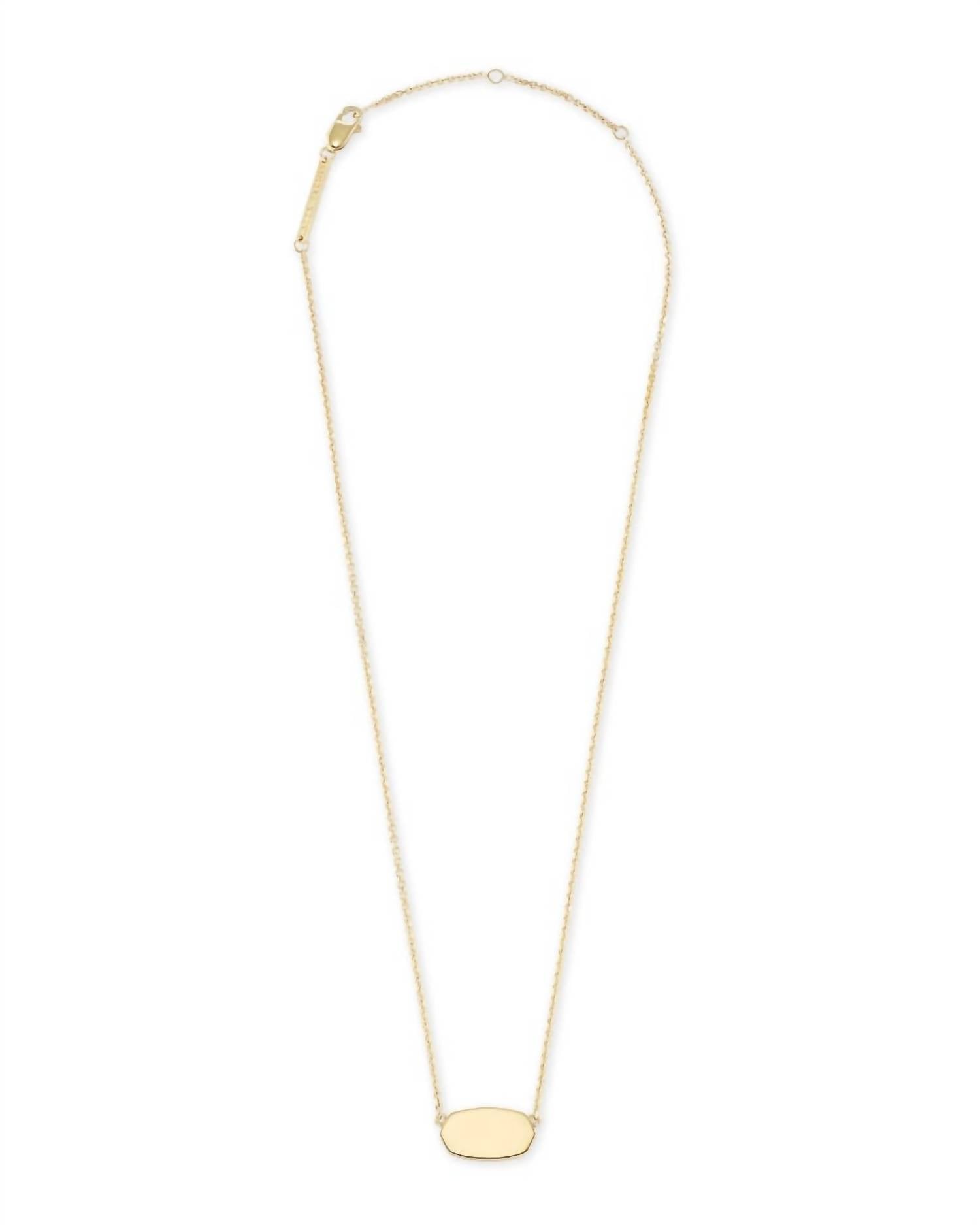 Women's Elisa Metal Necklace In Gold