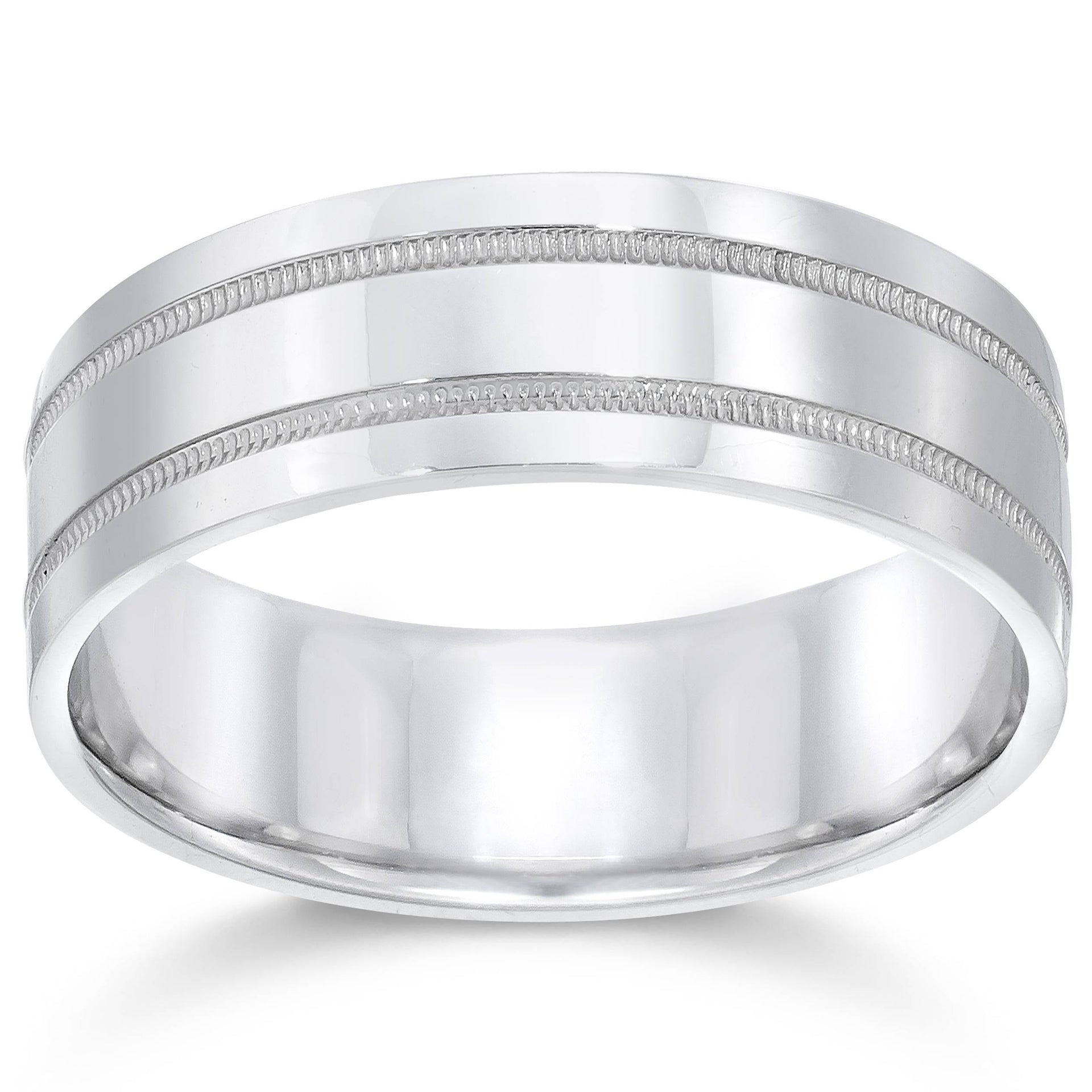 7mm 950 Platinum Comfort Fit Wedding Band NEW Ring Size Selectable