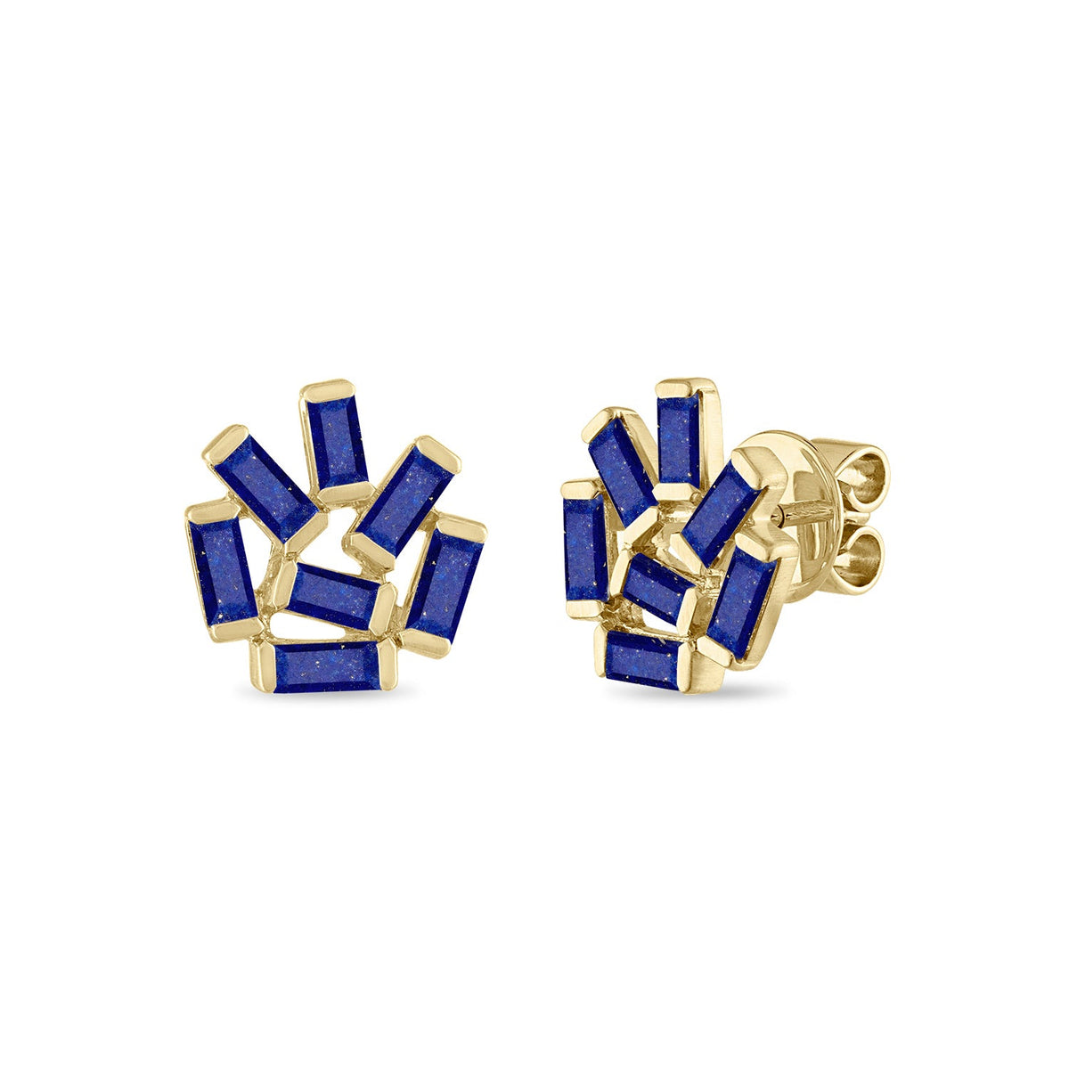 Medium Jubilation Studs: Lapis