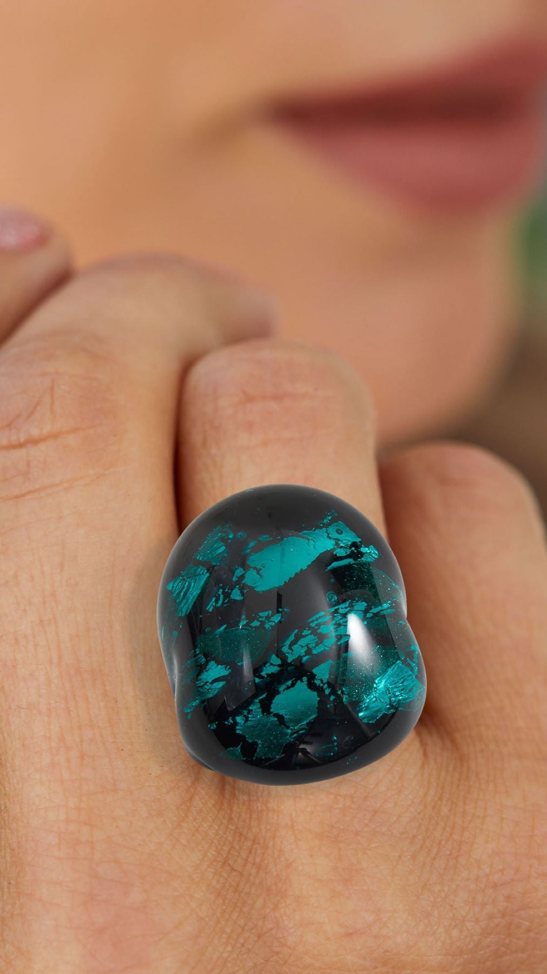 ITALIAN MURANO GLASS RING