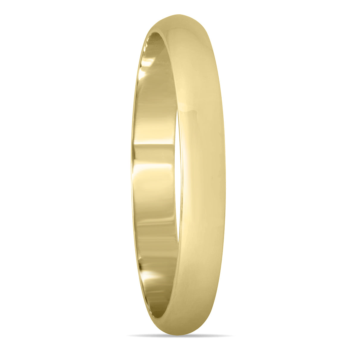 2Mm Domed Wedding Band In 10K Yellow Gold