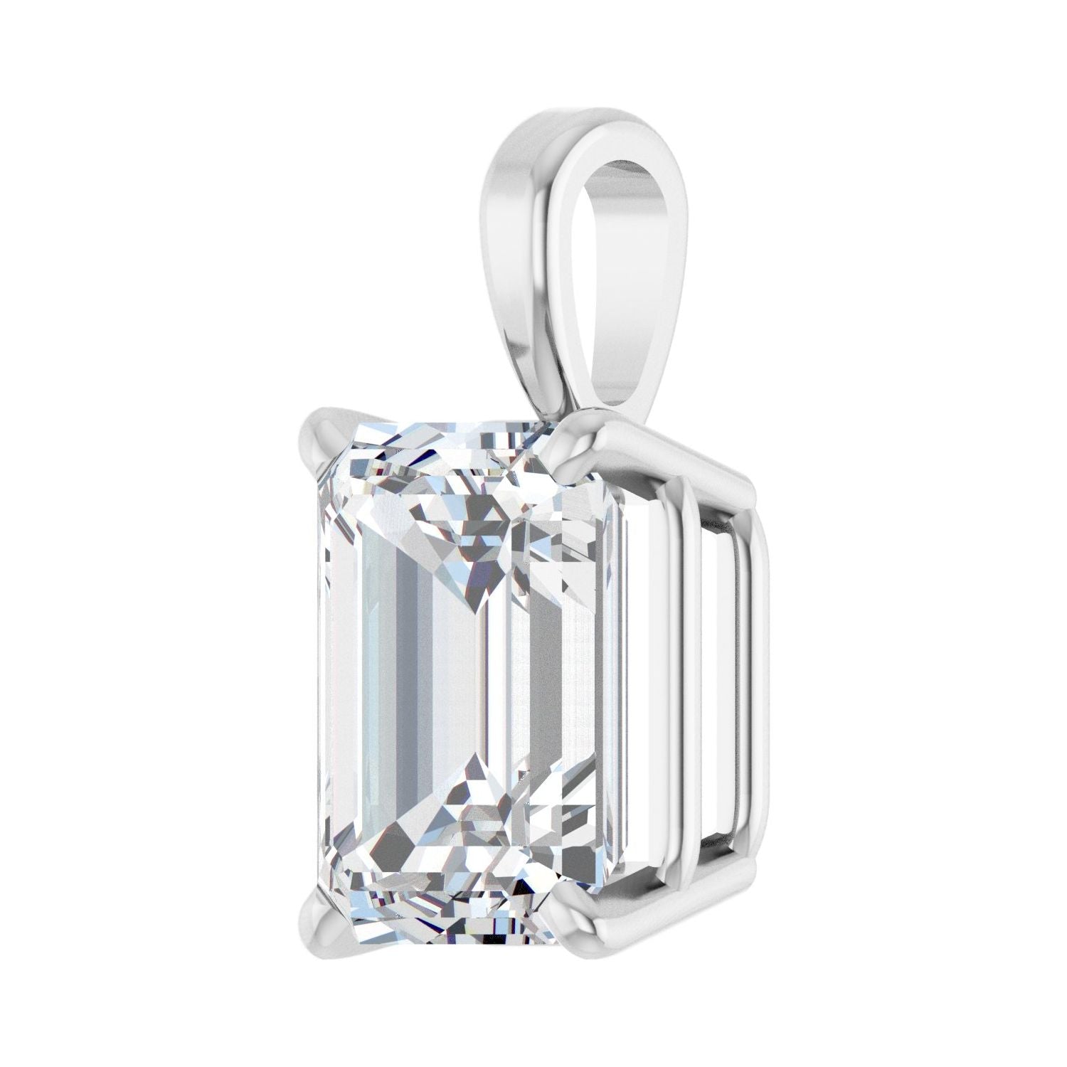 14k Gold 1 CT Lab-grown Diamond Pendant
