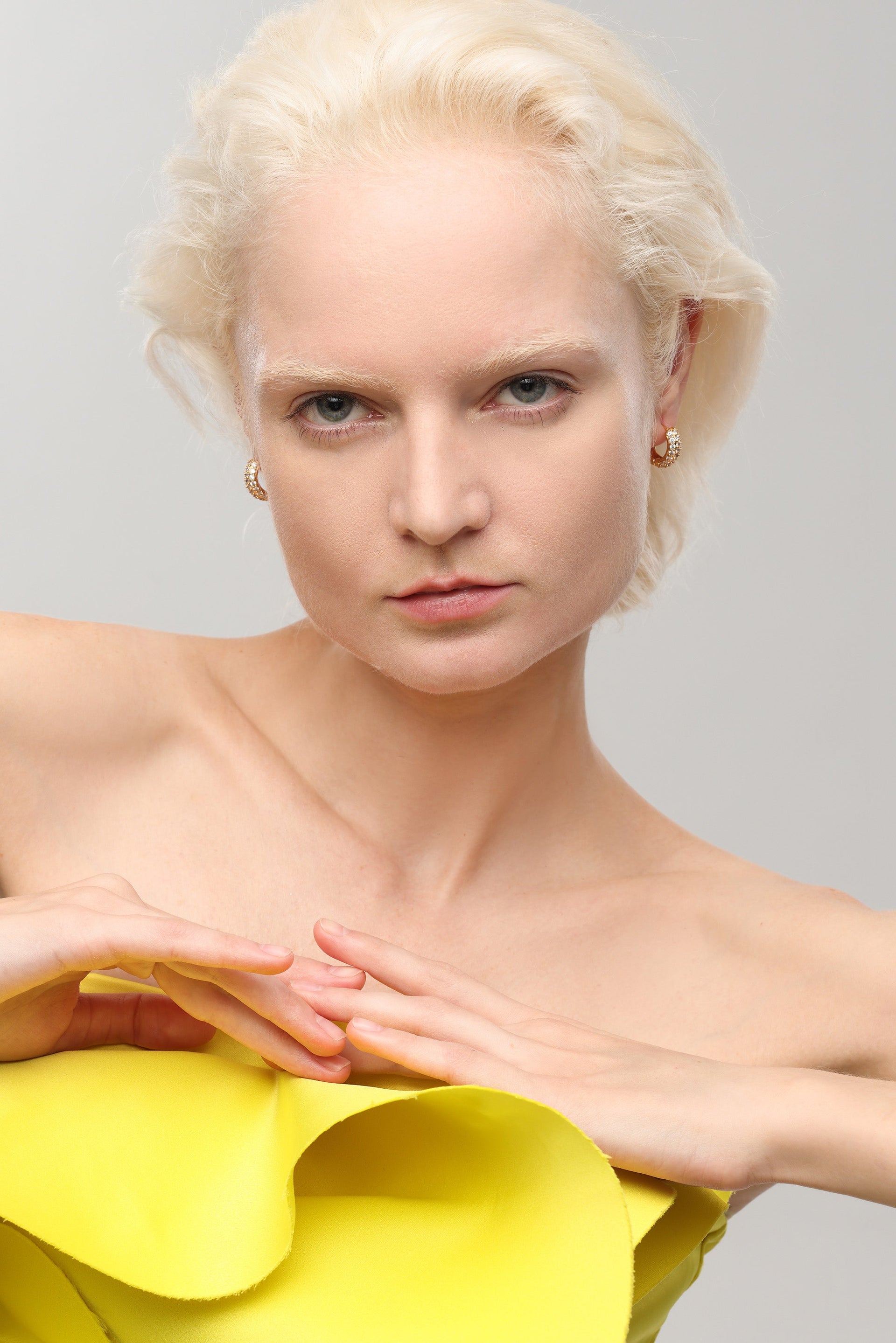 Simple Diamond Huggie Earrings