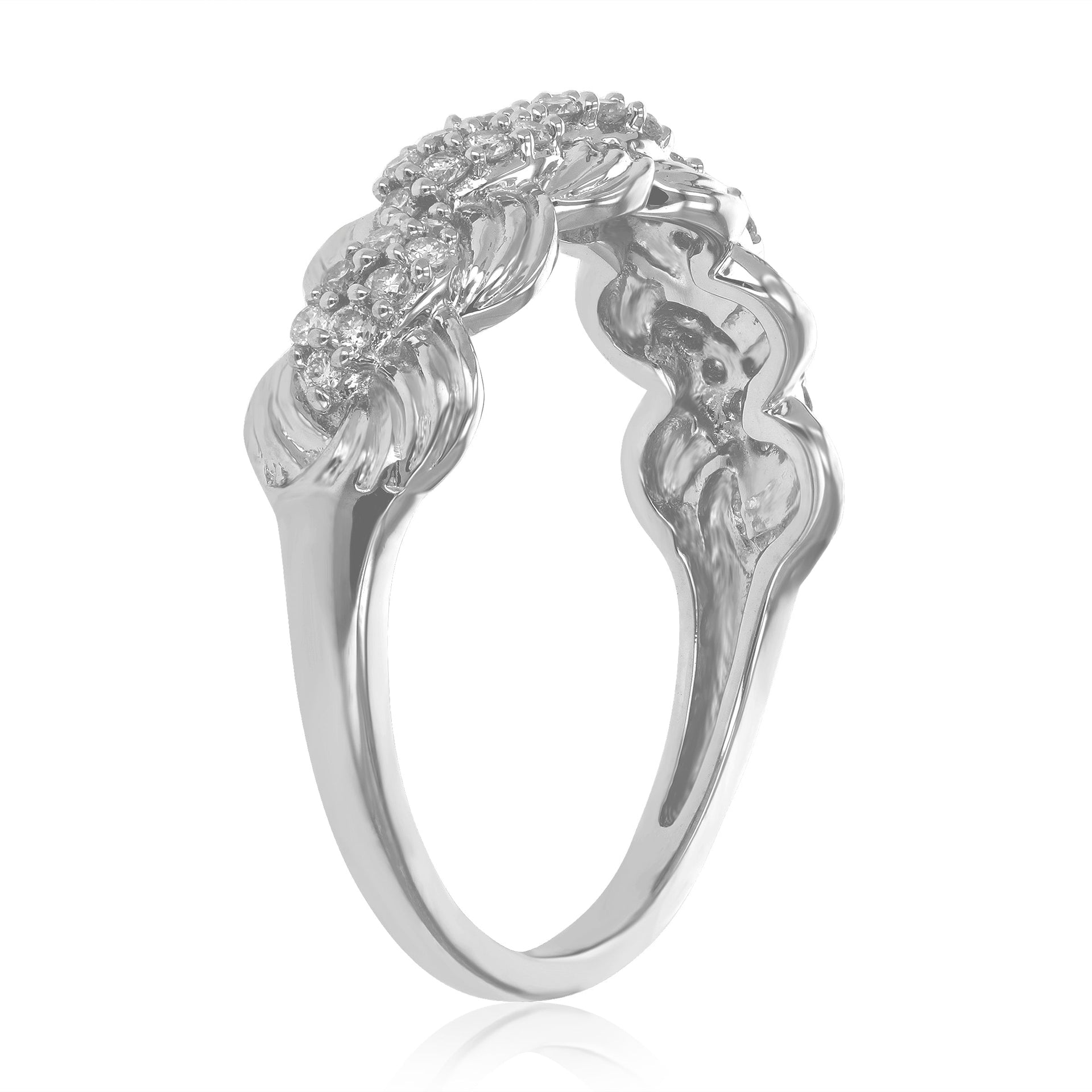 1/4 cttw Round Cut Lab Grown Diamond Wedding Engagement Ring For Women .925 Sterling Silver