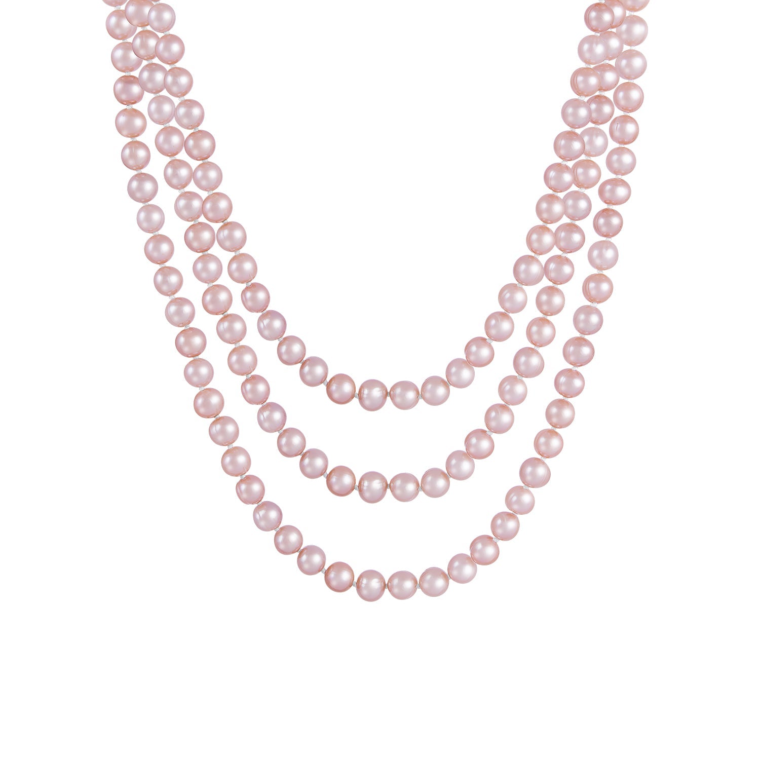 Endless Pink 80' Freshwater Pearl Necklace