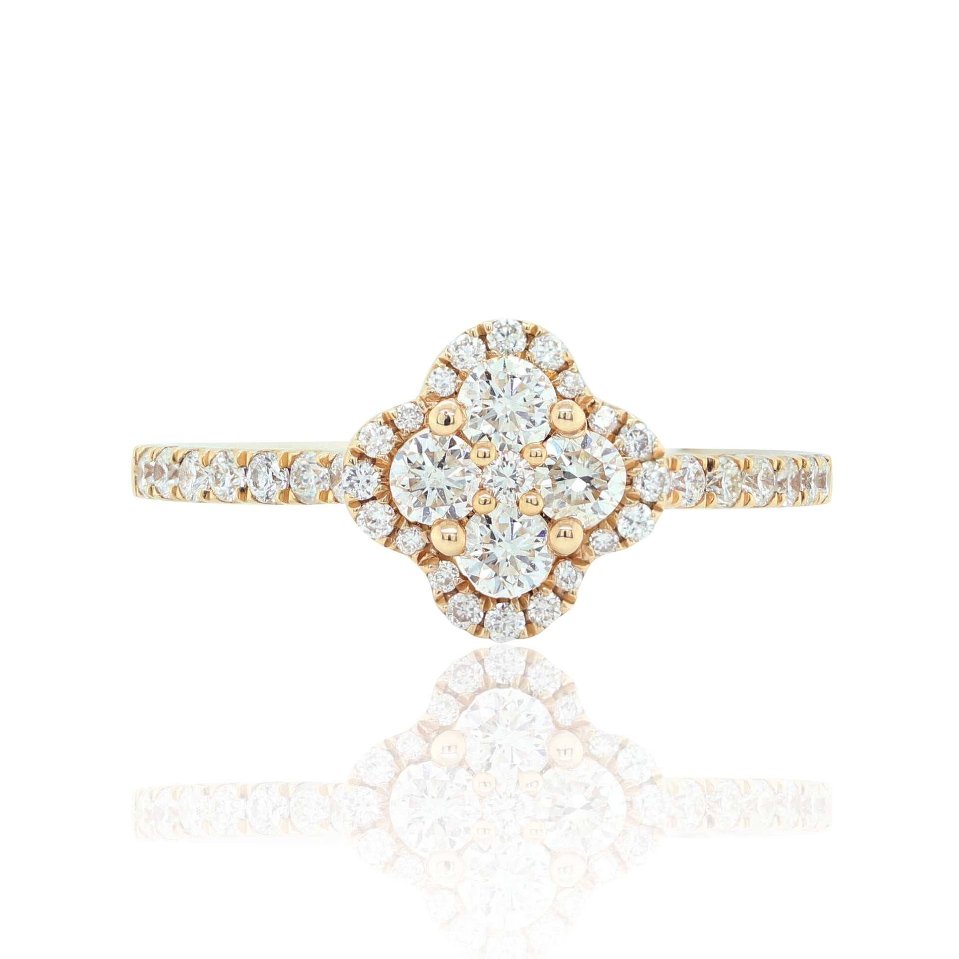 14K Yellow Gold 0.63ct Diamond Ring