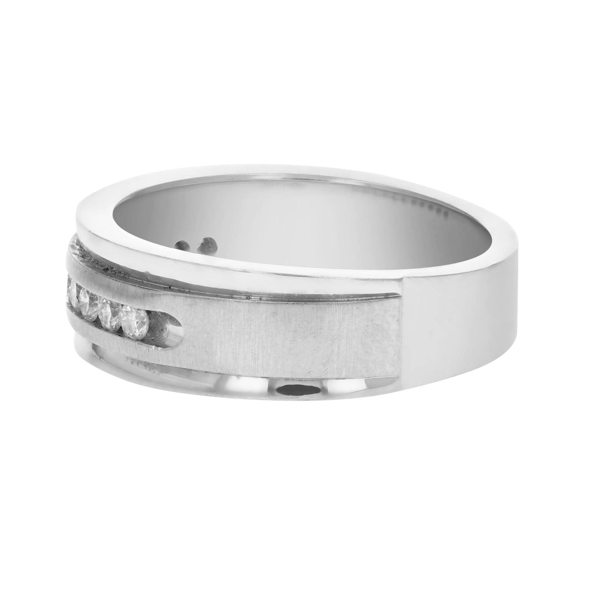 1/4 cttw SI1-SI2 11 Stone Certified Machine Diamond Wedding Band 14K Gold