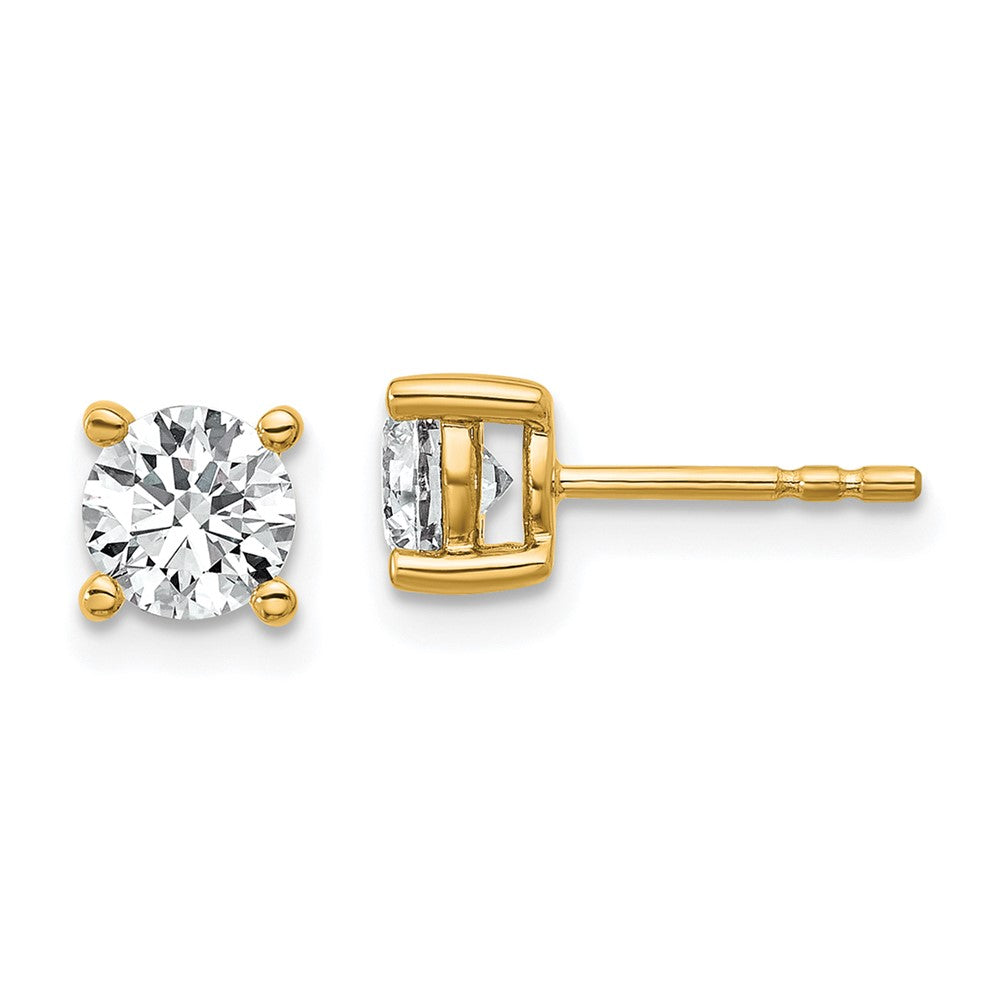 14k Yellow Gold 1 CTW Lab Grown Diamond Stud Earrings