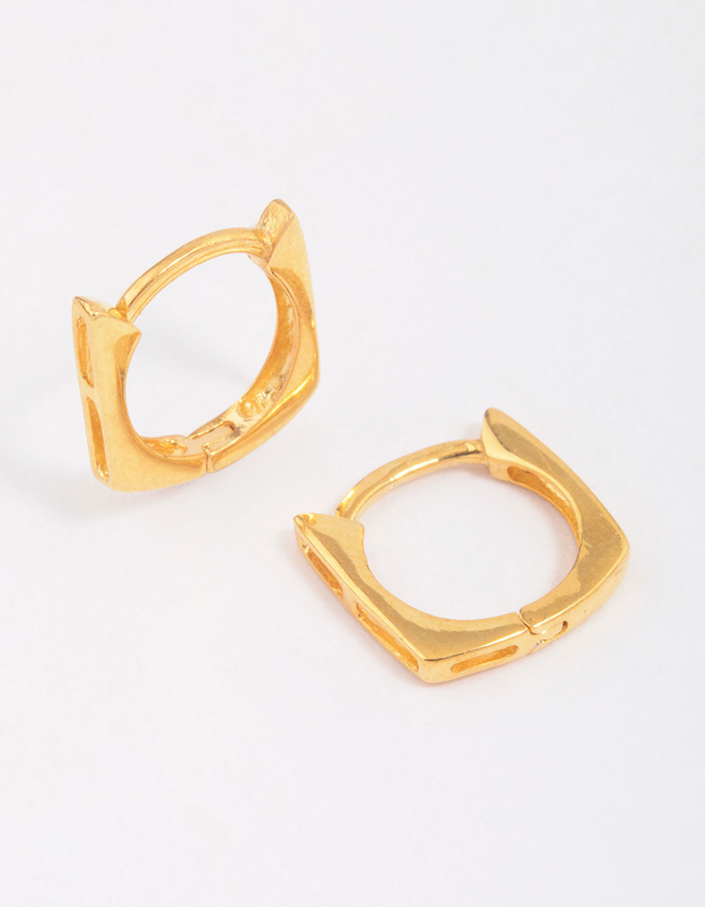Lovisa - Gold Plated Sterling Silver Square Hoop Earrings