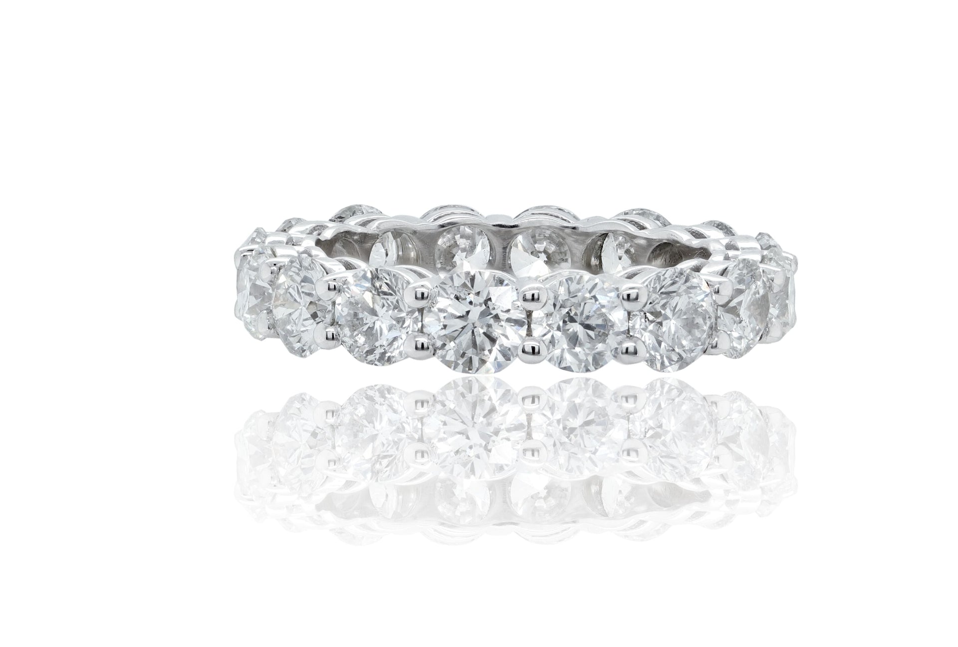 18K White Gold 5.00cts Diamond Eternity Band