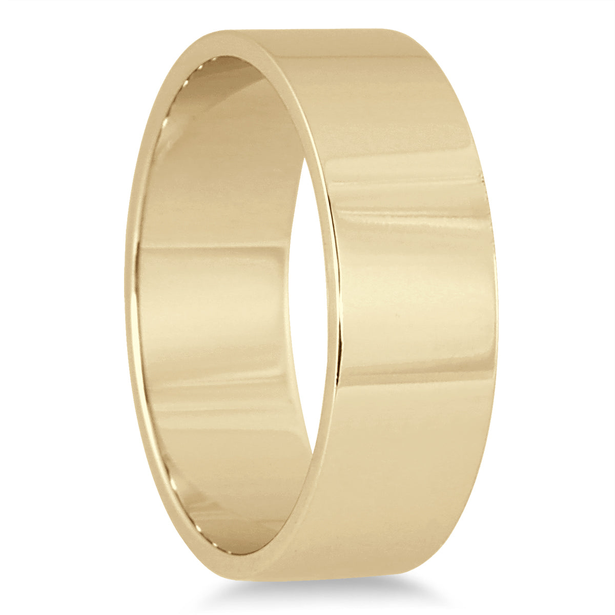6Mm Flat Wedding Band In 14K Yellow Gold