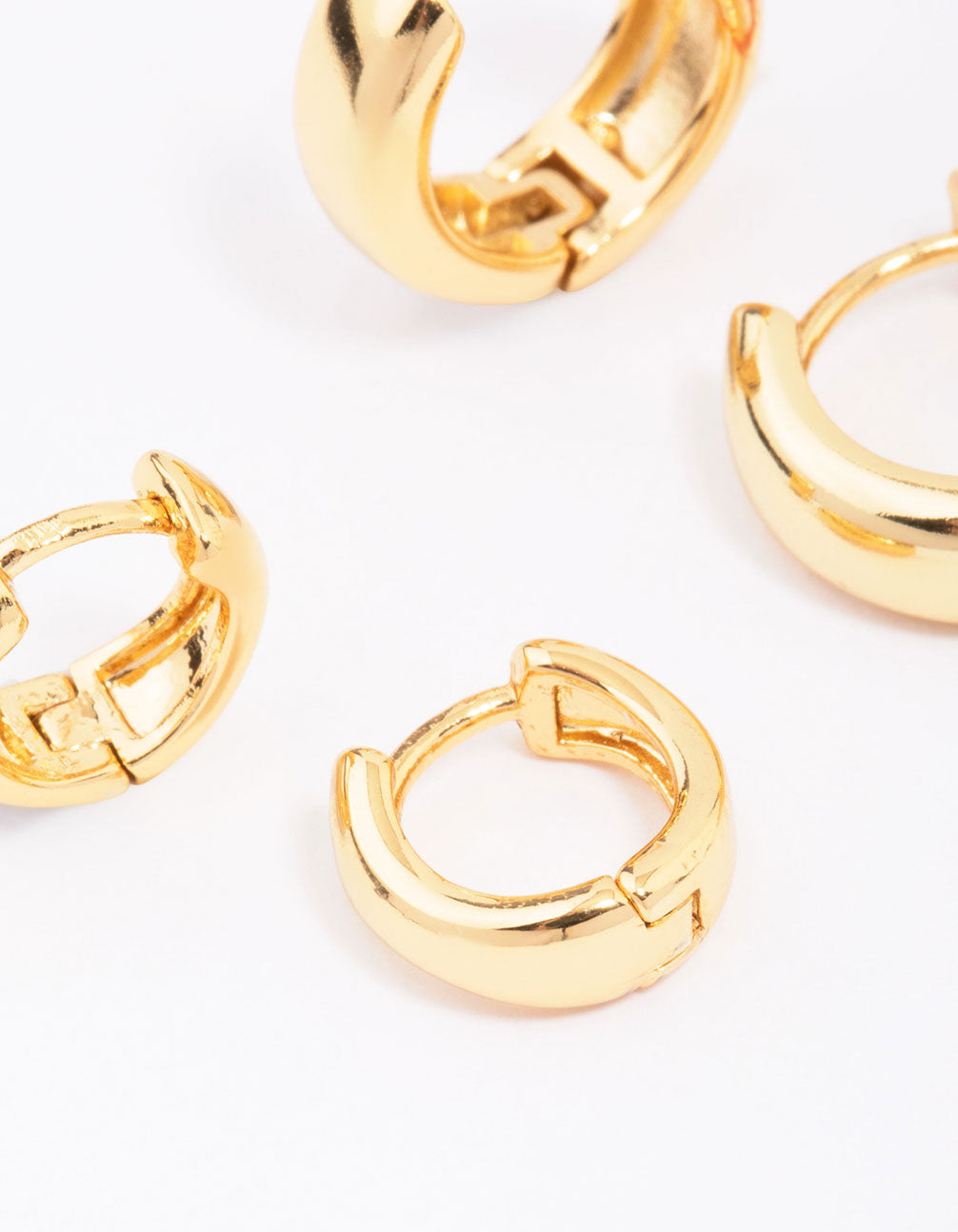 Lovisa Gold Plated Graduating Hoop Earring 3-pack