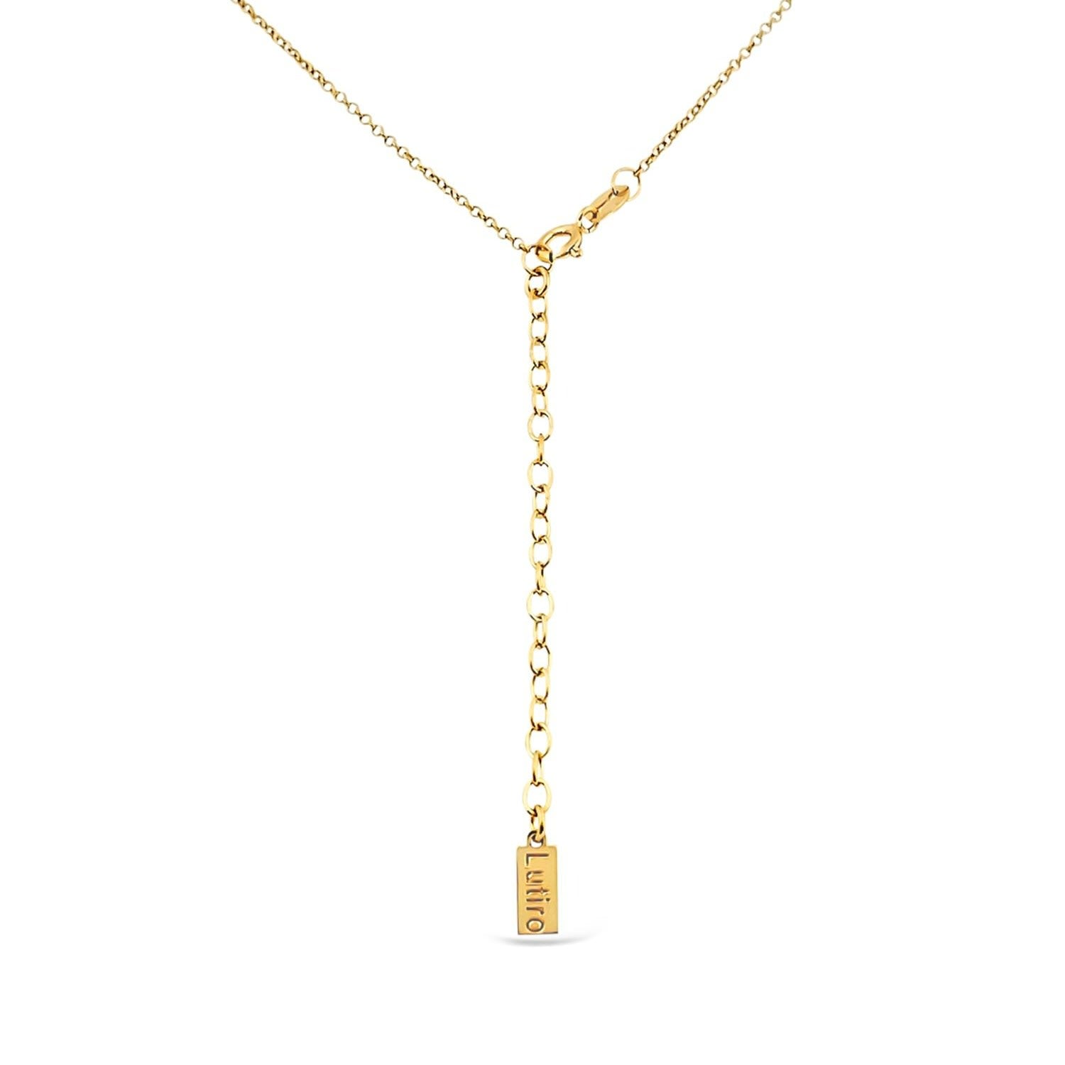 Three Open Hearts Necklace - Gold