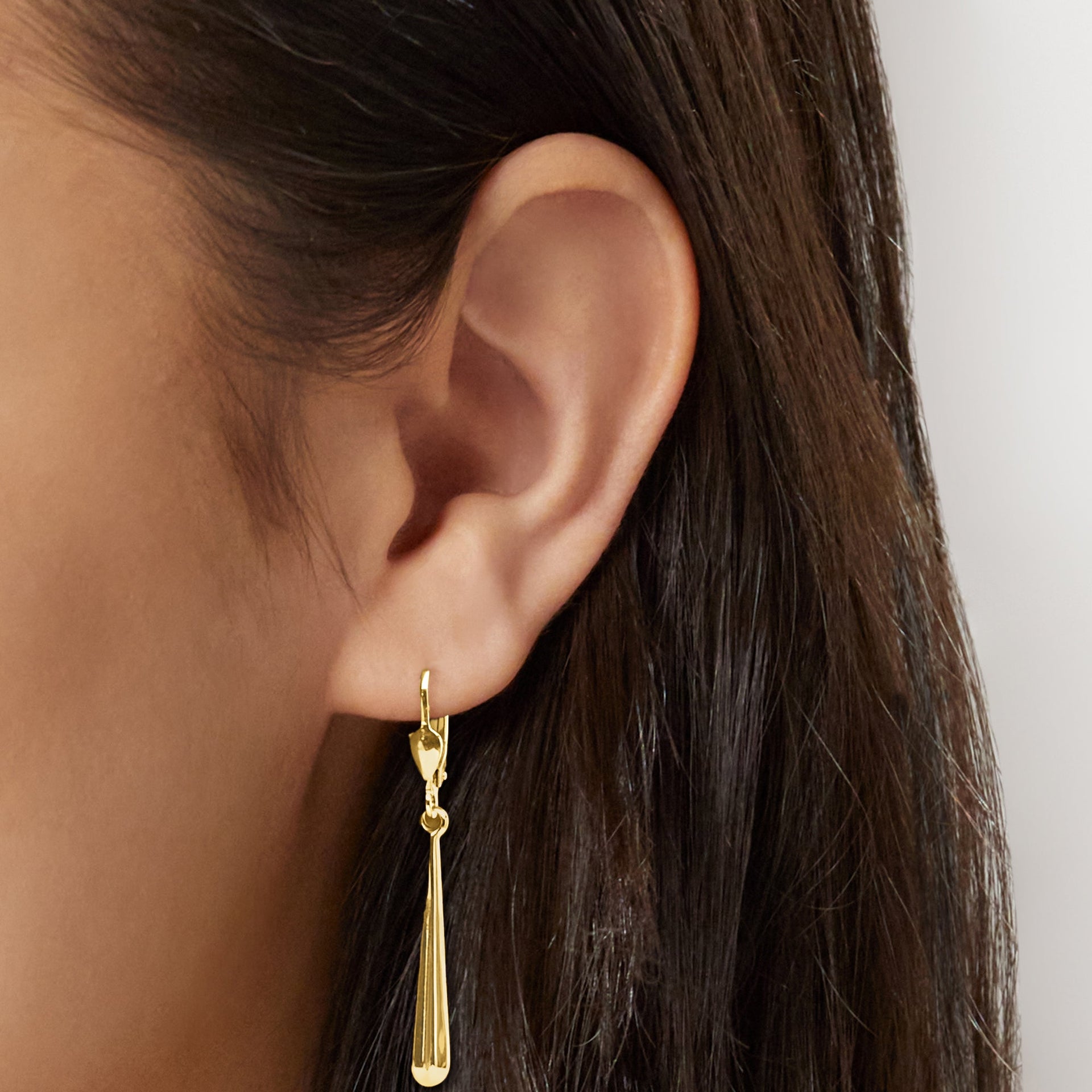 10kt Yellow Gold Teardrop Earrings