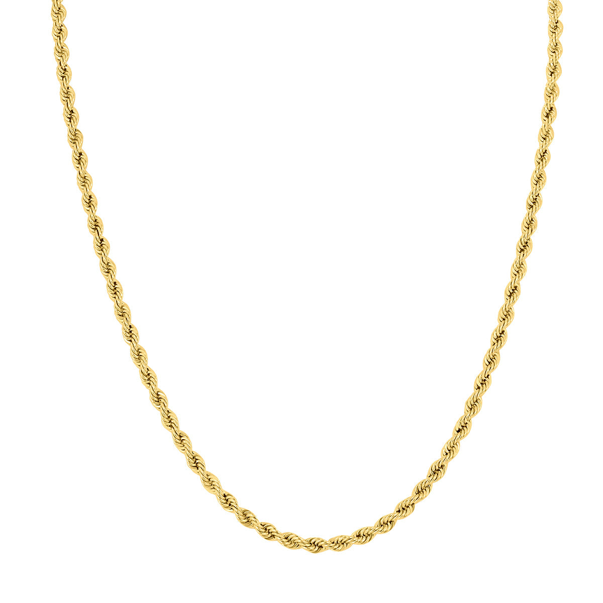 14K Filled 3.3Mm Rope Chain With Lobster Clasp - 26 Inch