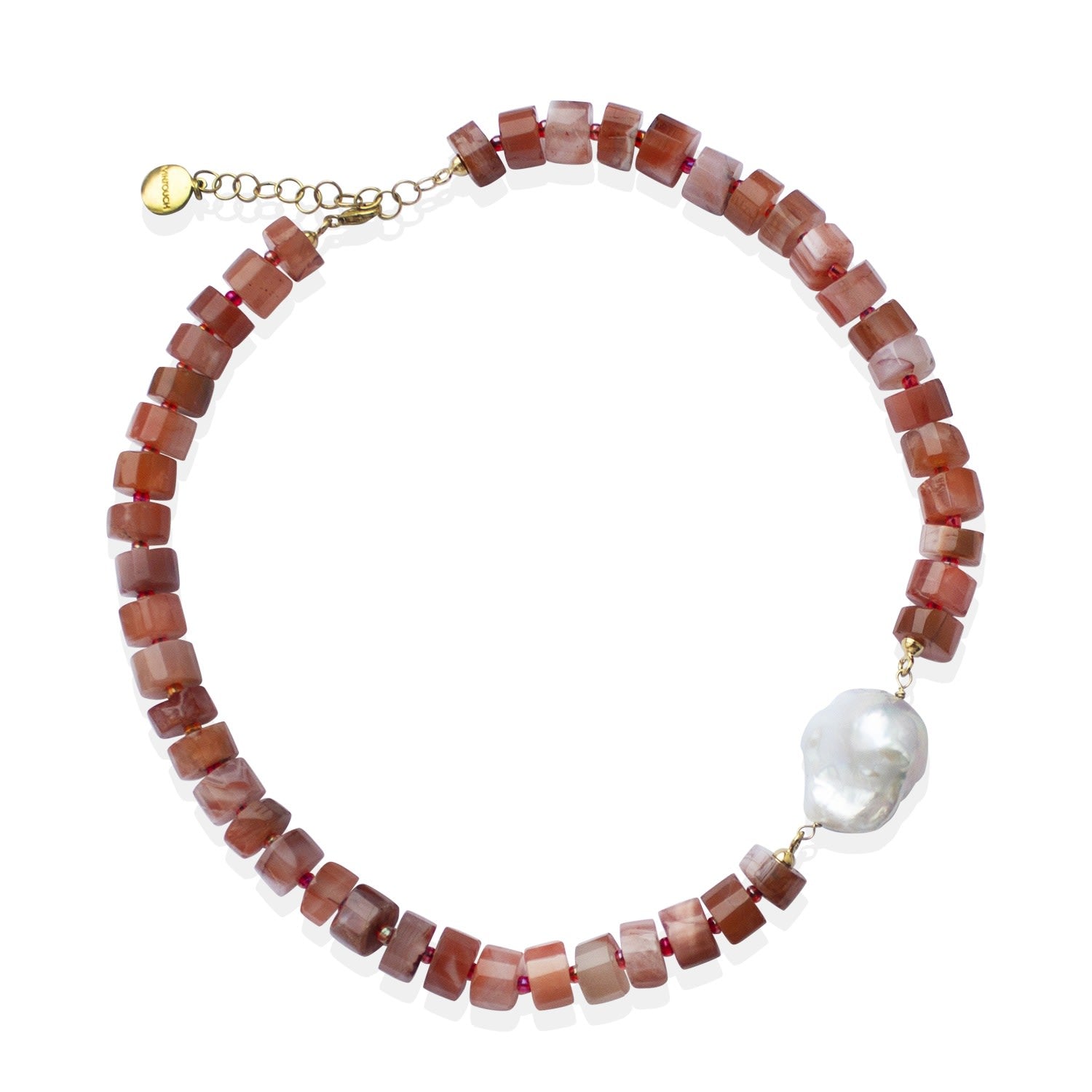 Demeter Orange Agate Necklace