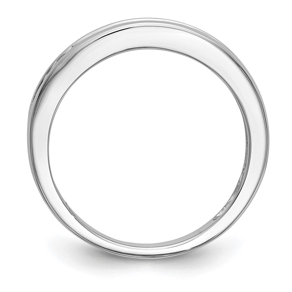 14k White Gold Lab Grown Diamond Wedding Band Ring 0.33ct Clarity- VS Color- G-H