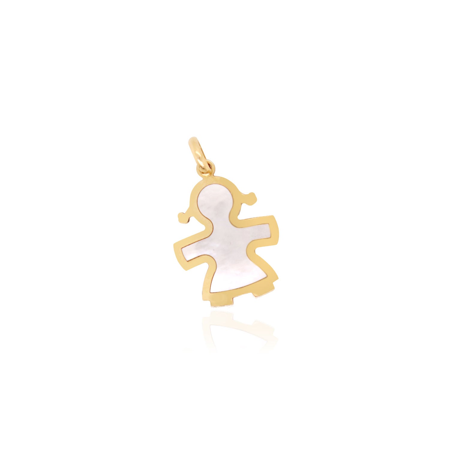 Mother Of Pearl Girl Charm