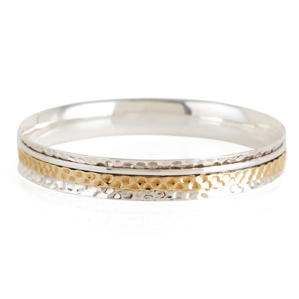 Karma Fortune Silver Spinning Bangle