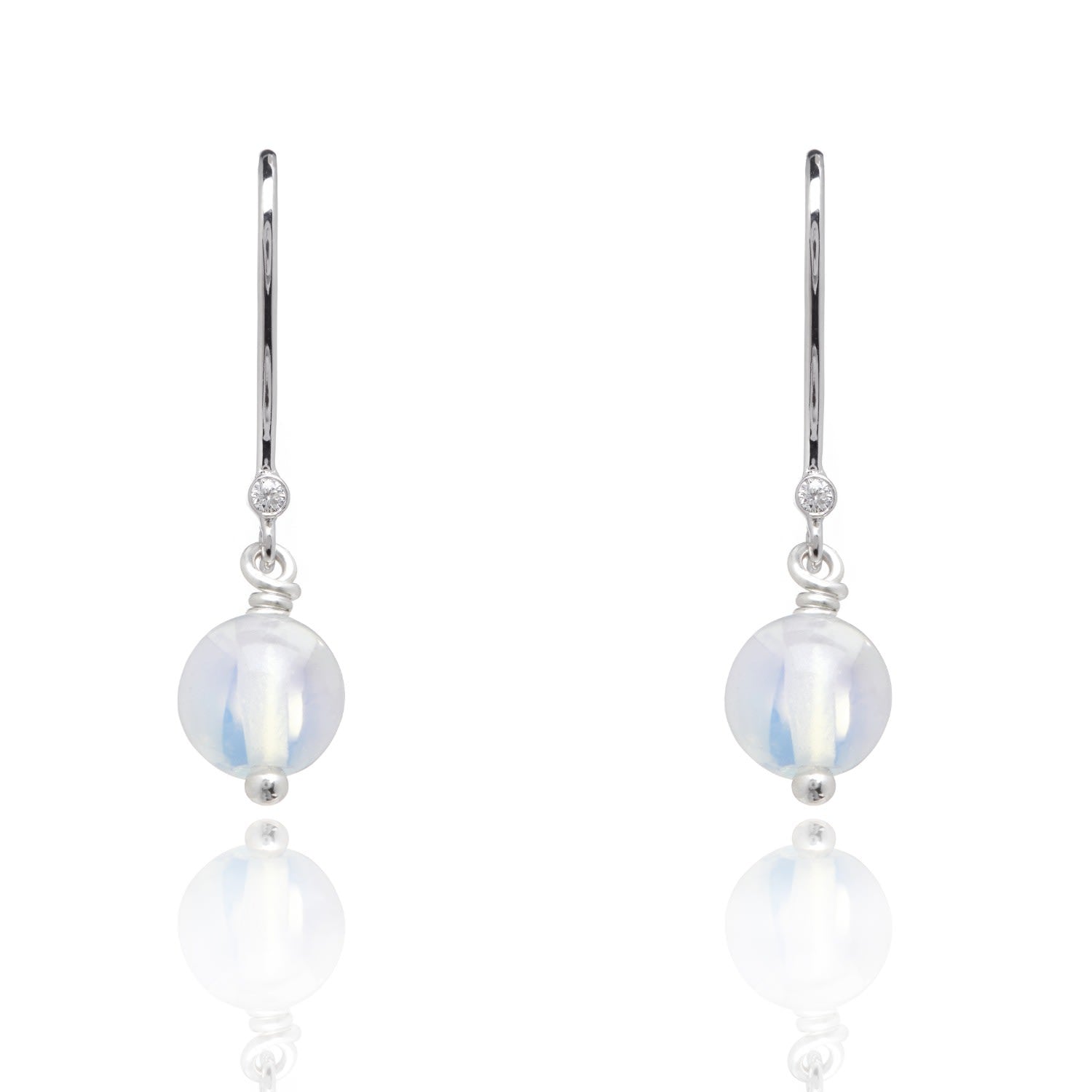 October Birthstone Earrings In Opal