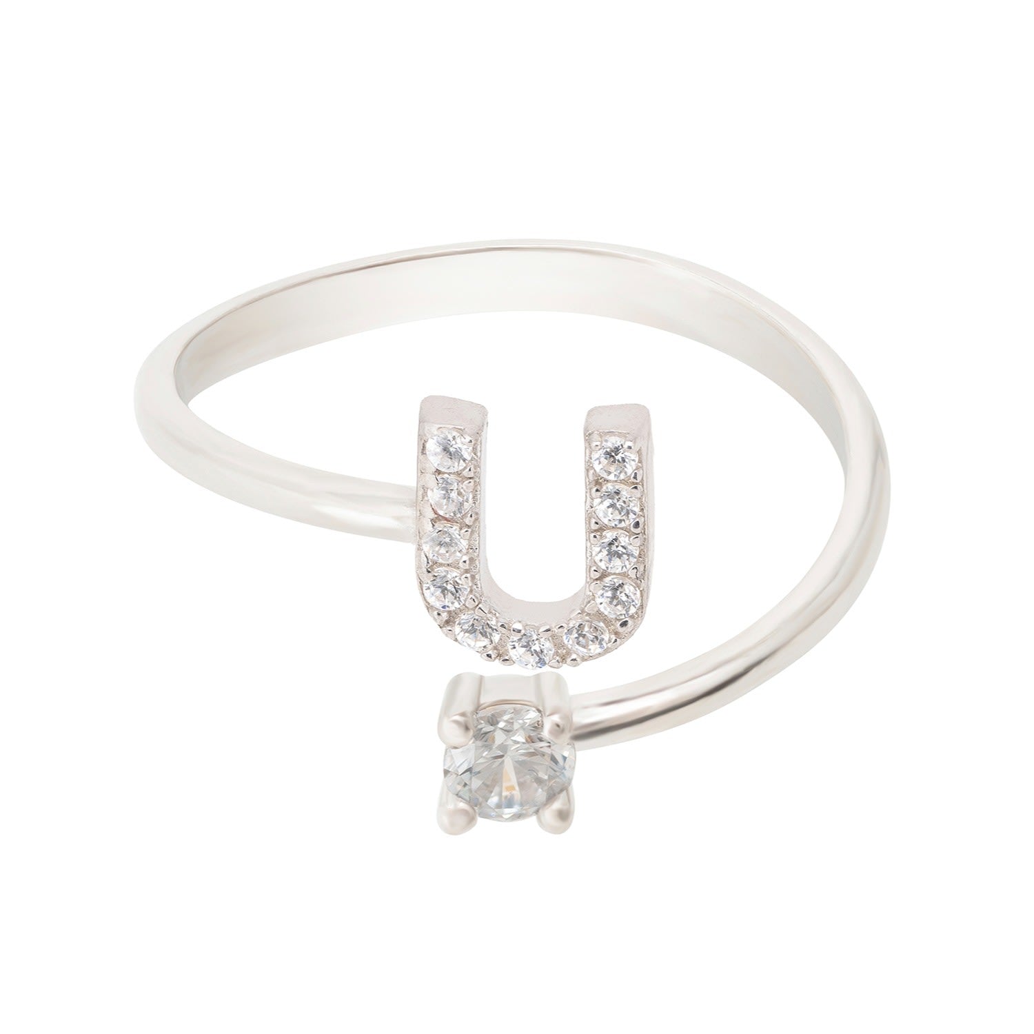 Initial Ring Silver U