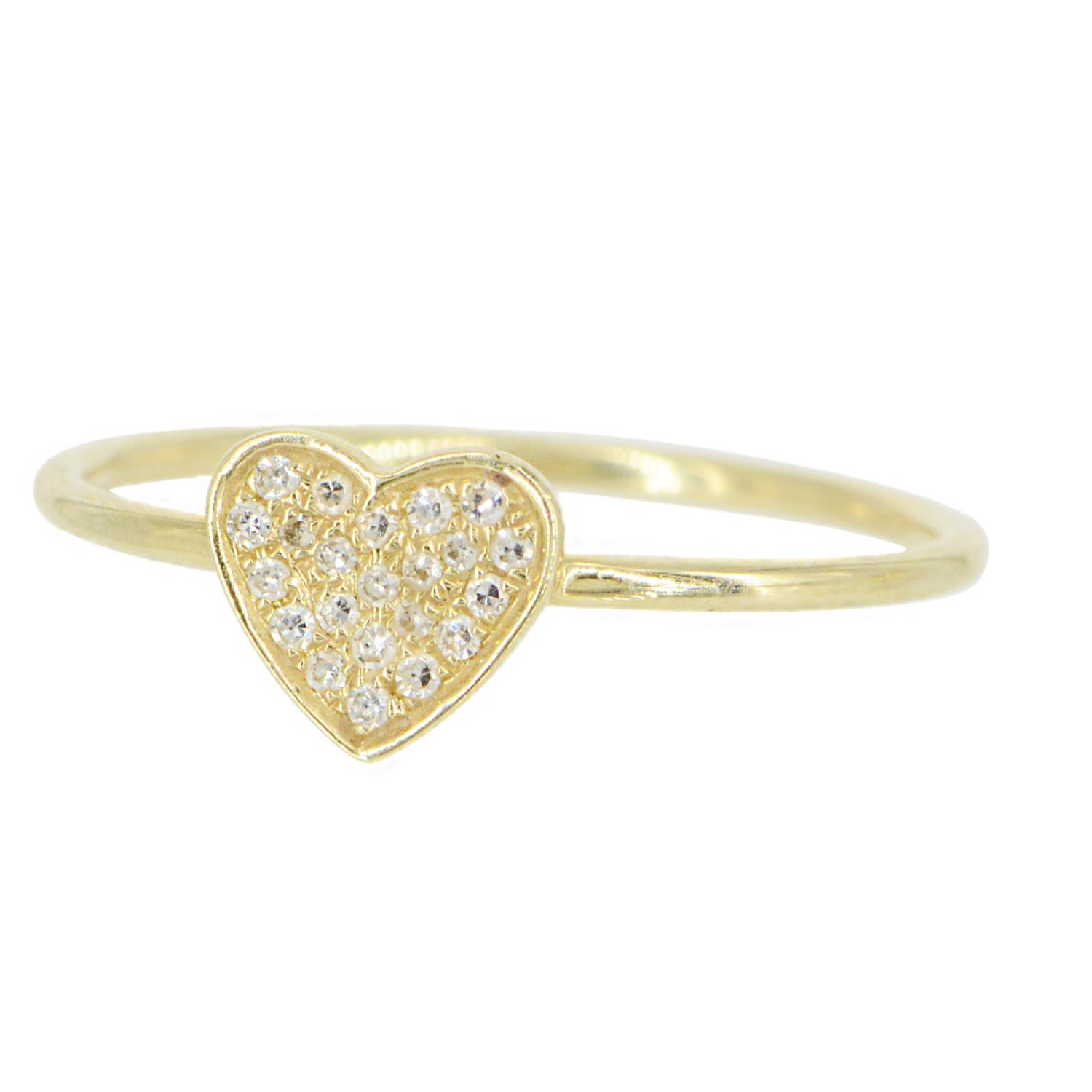Heart Ring With Diamonds